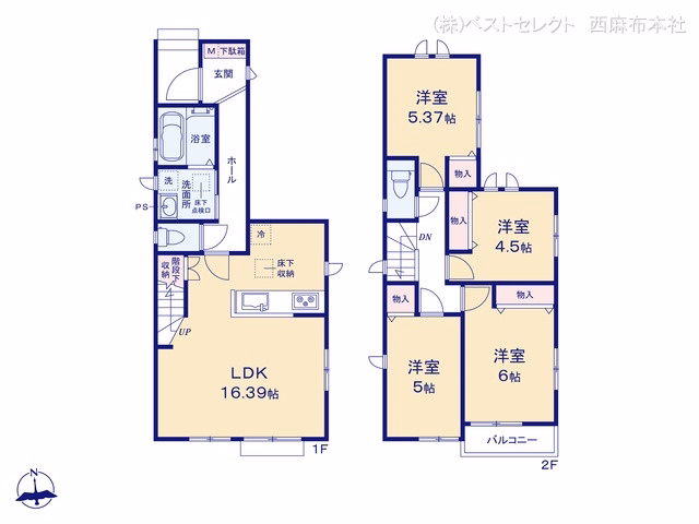川口市赤井4丁目（戸建）A 間取図