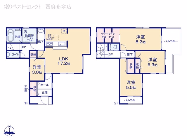 新築戸建て 川越下小坂 4号棟 間取図