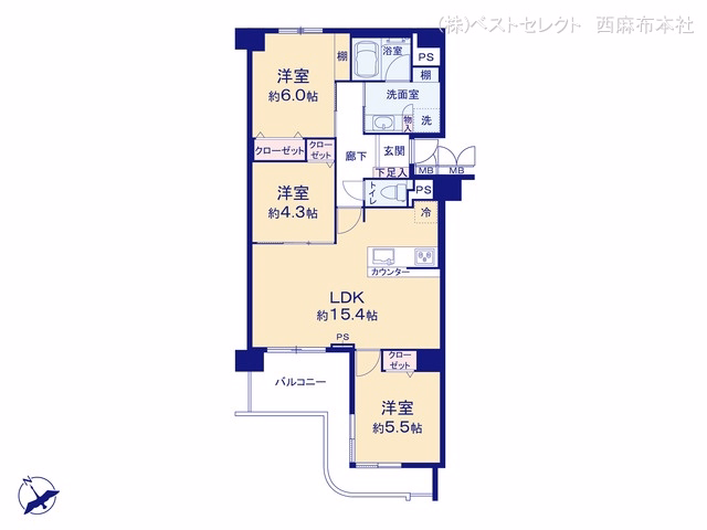 アルシオン戸田公園 間取図
