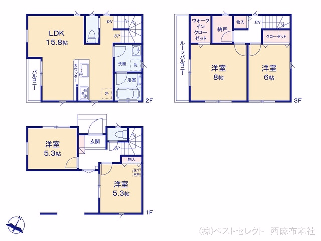 新築戸建て 川口市芝1丁目31VIII期 間取図