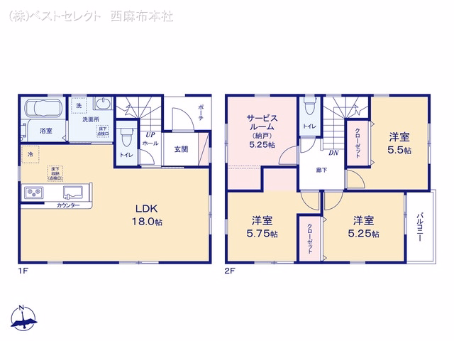 新築戸建て 蕨市第4北町 1号棟 間取図
