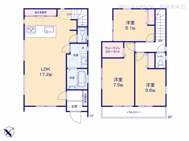 川越市砂新田5丁目（戸建） 間取図