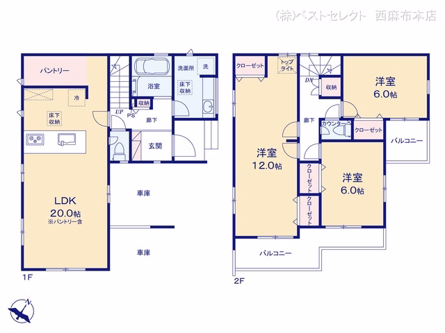 川越市藤原町（戸建）01 間取図