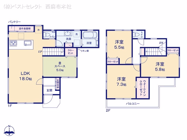 新座市石神1丁目（戸建） 間取図