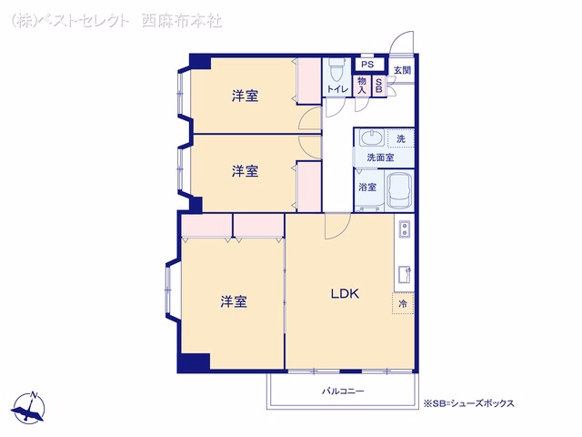 メルサニュートダミヨシ 間取図