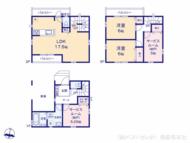 さいたま市中央区新中里4丁目(戸建)G 間取図