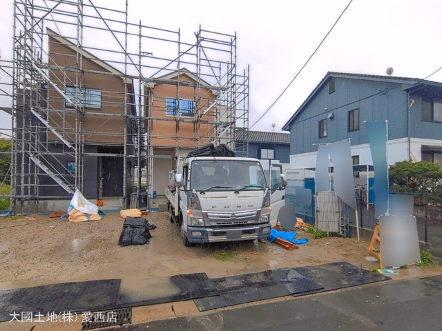 愛知県あま市七宝町　安松１３丁目の新築戸建て外構写真 2026年6月24日撮影