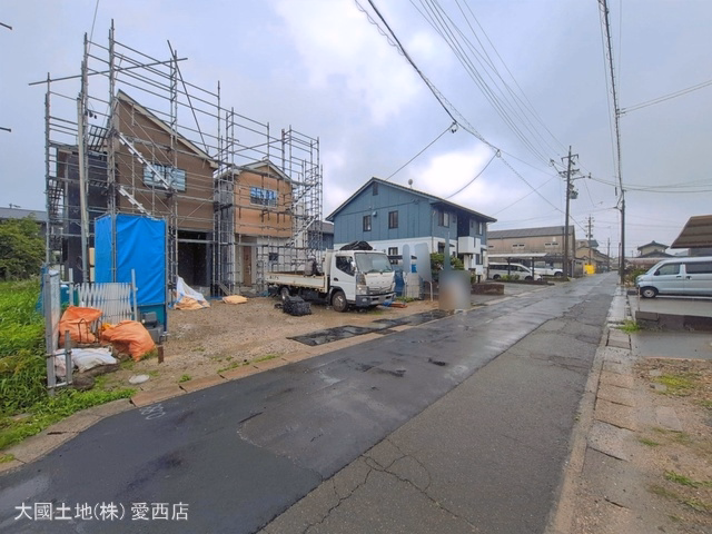 愛知県あま市七宝町　安松１３丁目の新築戸建て外構写真 2026年6月24日撮影