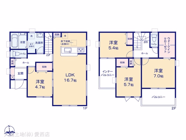 あま市森5丁目(戸建)02 間取図