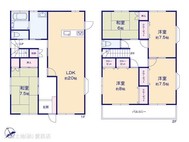 津島市中地町2丁目 間取図