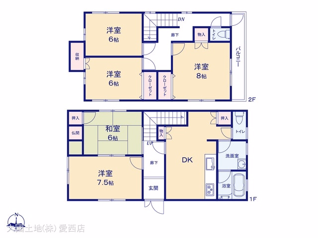 中古戸建て 津島市柳原町1期 間取図