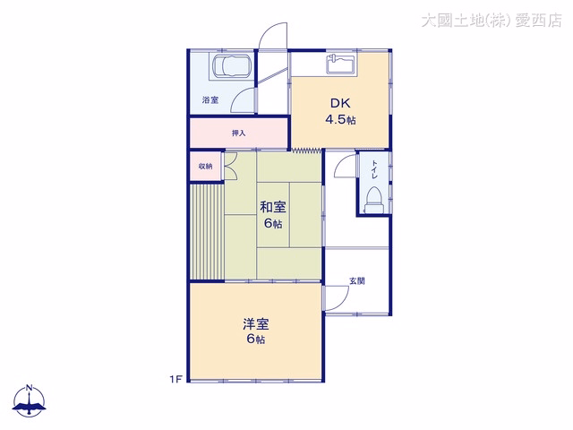 中古戸建て あま市西今宿梶村三 間取図