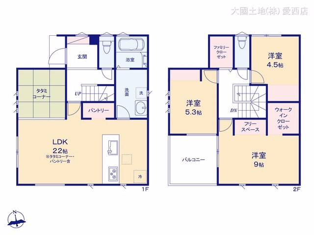 稲沢市天池五反田町(戸建)01 間取図