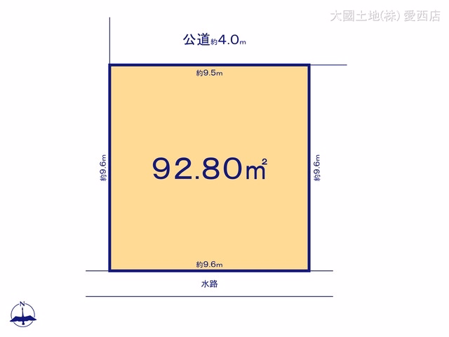 愛西市諏訪町郷西(土地) 区画図