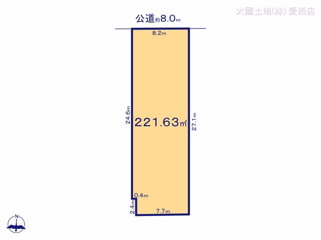 あま市森6丁目(土地)A 区画図