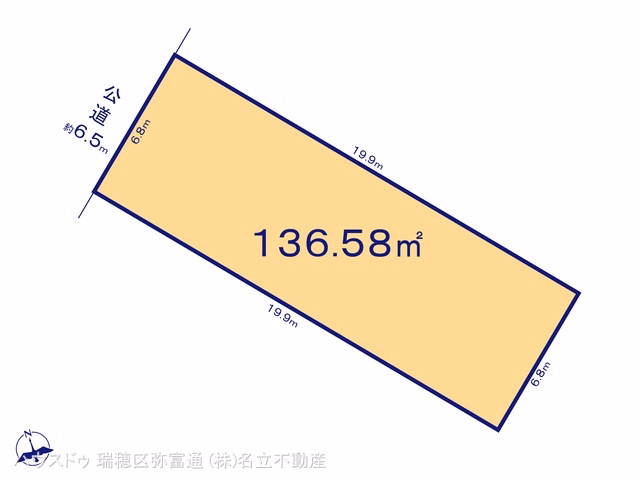 土地 天白区菅田 A区画 区画図