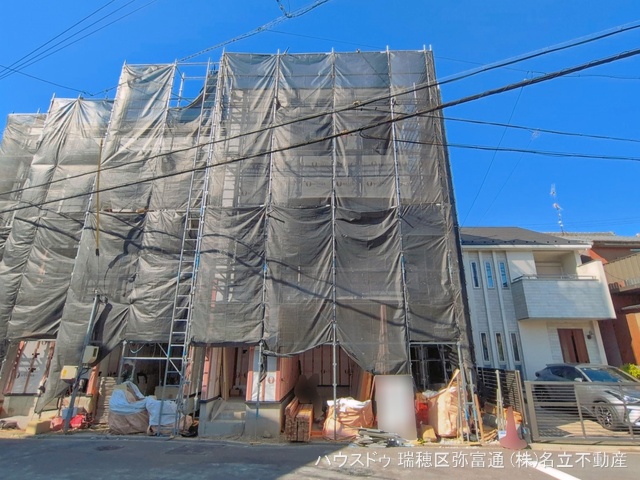 愛知県名古屋市昭和区折戸町3丁目の新築戸建てシート写真 2026年4月15日撮影