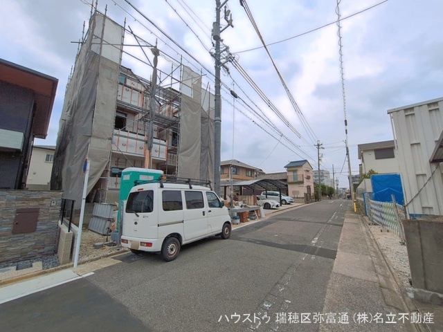 愛知県名古屋市瑞穂区村上町3丁目の新築戸建てシート写真 2026年4月16日撮影