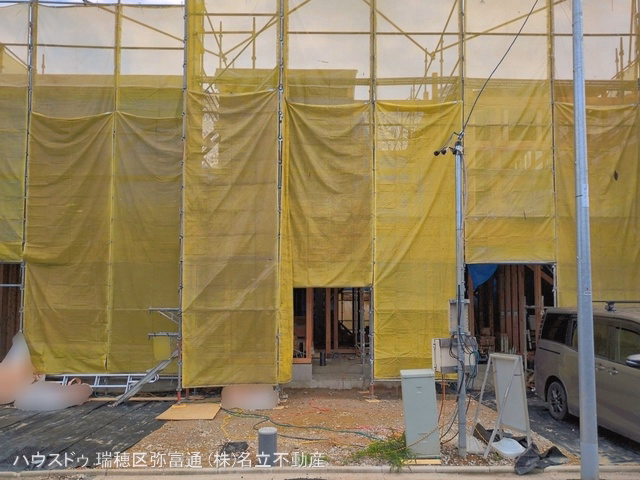 愛知県名古屋市昭和区塩付通7丁目の新築戸建て上棟写真 2026年6月28日撮影