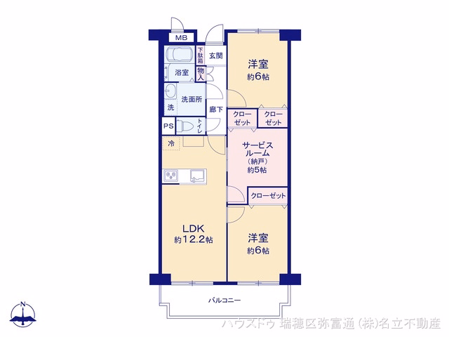 中古マンション リリーハイツ瑞穂 間取図