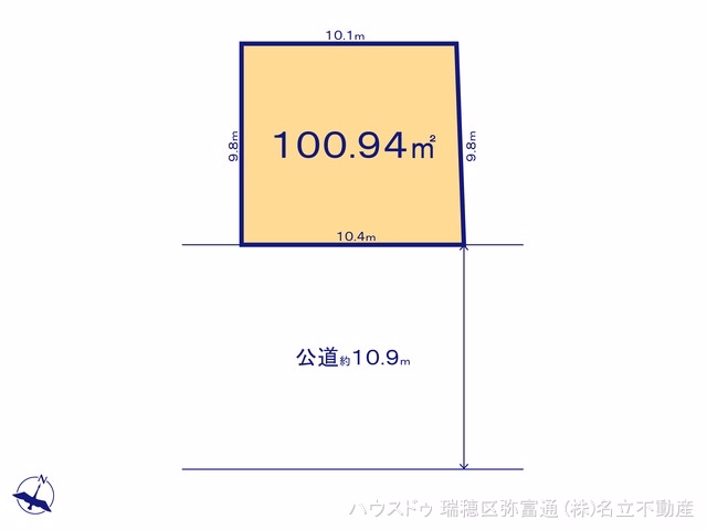 土地 名古屋市南区南野1期 1号地 区画図