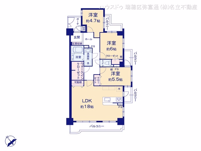 中古マンション ダイアパレス島田東星の丘 間取図