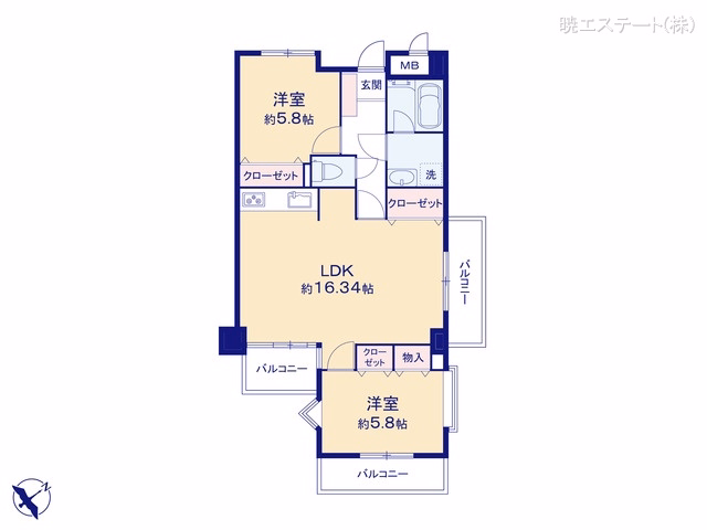 ライオンズマンション吉津 間取図