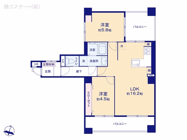 中古マンション ダイアパレス神宮苑 間取図