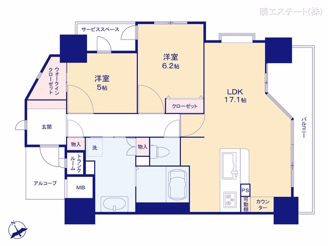 BELISTA覚王山 間取図