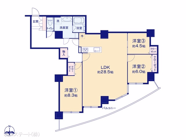 ザ・シーン城北アストロタワー 間取図