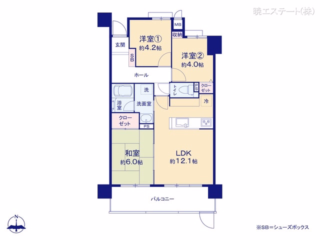 中古マンション ライオンズマンション引山 間取図