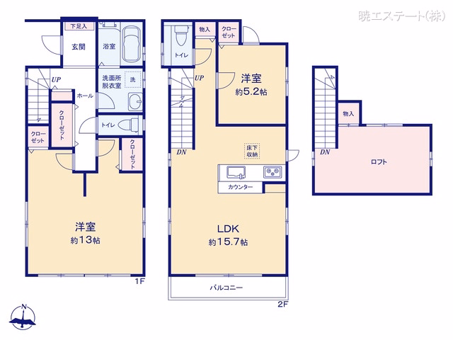 名古屋市南区中江2丁目 間取図