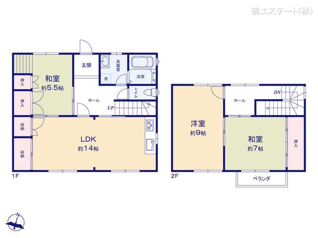 中古戸建て 名古屋市南区三条2丁目 間取図