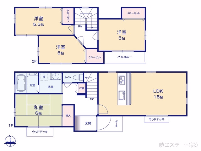 中古戸建て 名古屋市中川区東春田2丁目 間取図