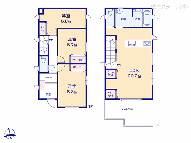中古戸建て 名古屋市千種区春岡通5丁目 間取図
