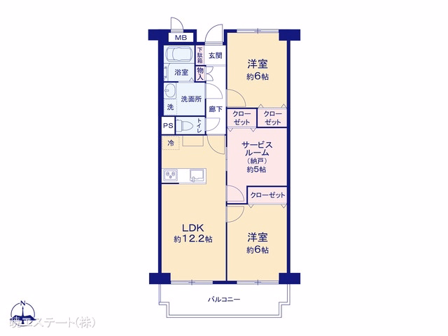中古マンション リリーハイツ瑞穂 間取図