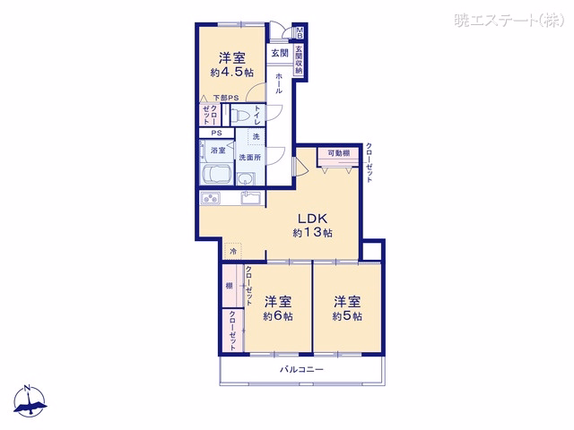 ユニーブルマンション本郷台 間取図