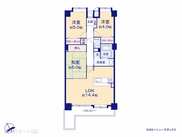 中古マンション 大森アイリス参番館 間取図