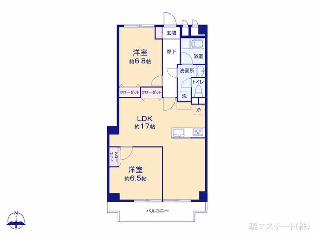 中古マンション ニューコーポ白鳥 間取図
