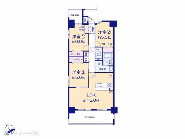 中古マンション ユーハウス新栄西館 間取図