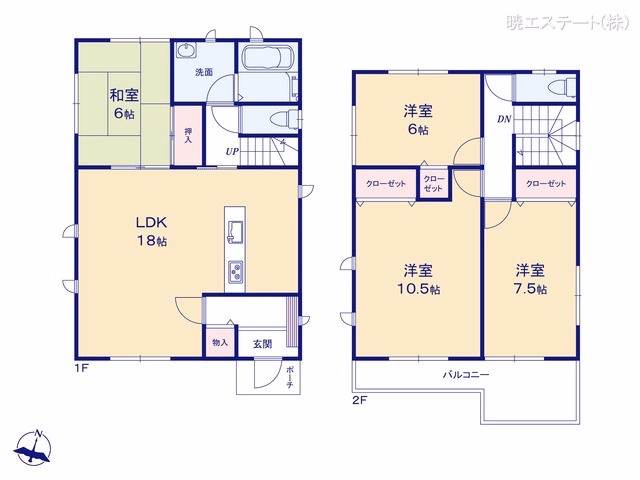 名古屋市守山区吉根3丁目 間取図