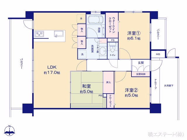 プレサンスロジェ浄心 間取図