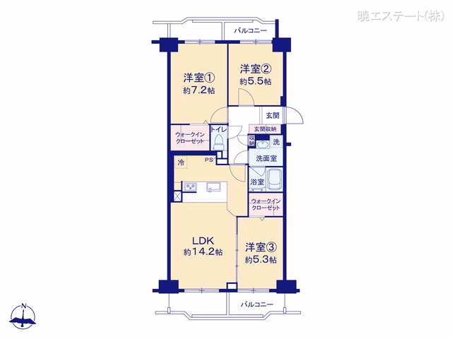グリーンハイツ・リバーパーク泉 間取図