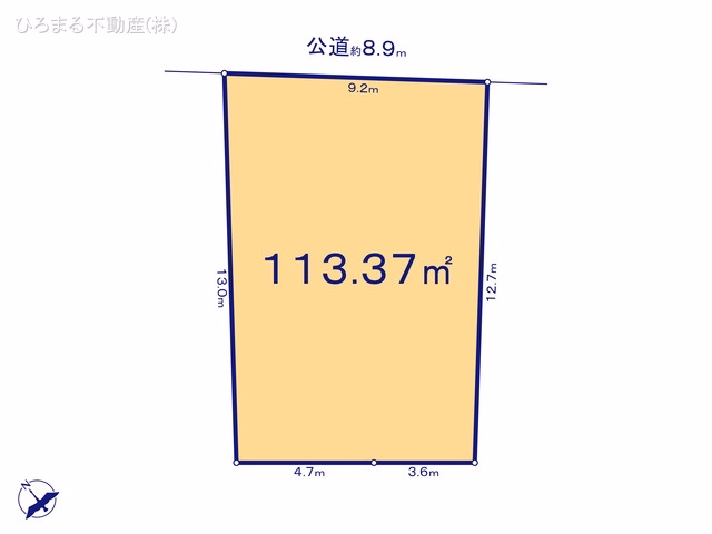 土地 名古屋市緑区神沢1丁目 1号地 区画図
