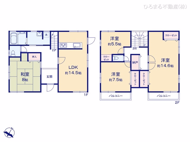 東海市加木屋町小家ノ脇 間取図
