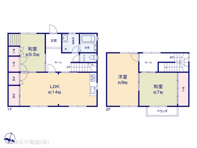 中古戸建て 名古屋市南区三条2丁目 間取図