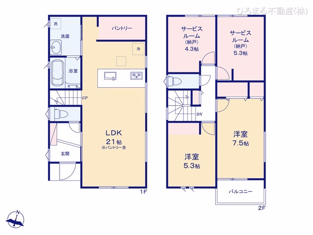 新築戸建て 東海市第1加木屋町唐畑 間取図