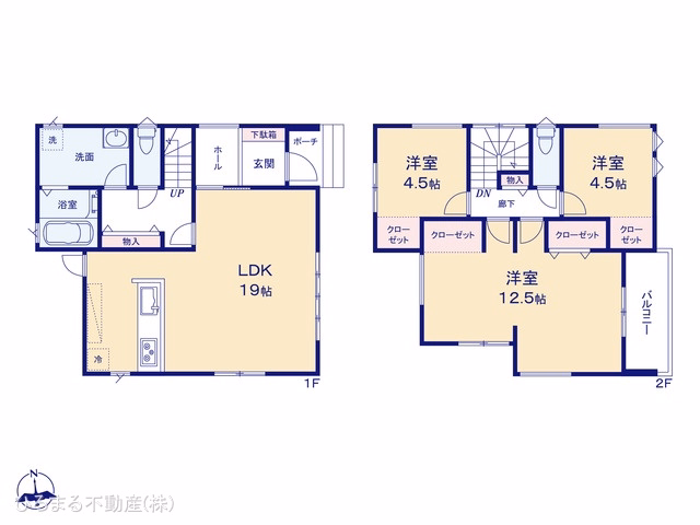 東海市名和町岡前(戸建)01 間取図
