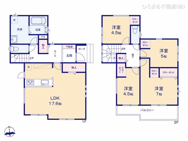 東海市名和町岡前（戸建）02 間取図