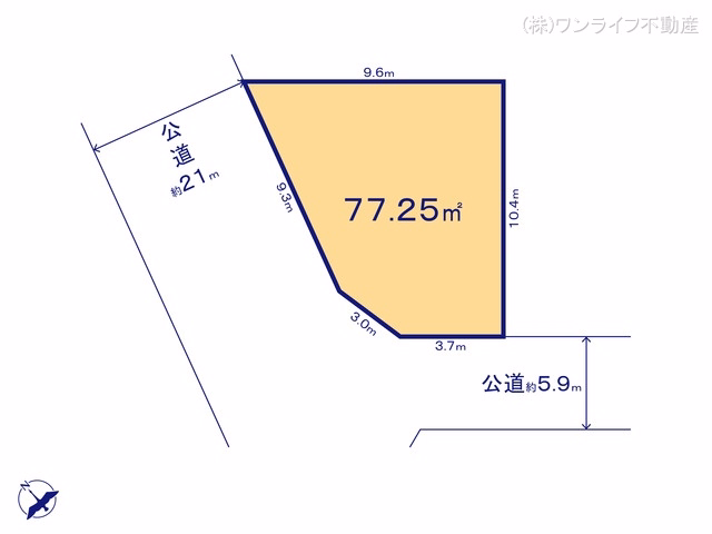 土地 浦安市東野2期 1号地 区画図